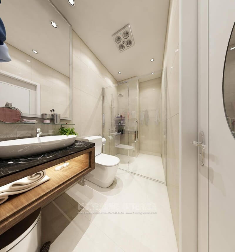Thiết kế nội thất phòng tắm nhà chung cư tiện nghi Mẫu thiết kế nội thất chung cư đẹp