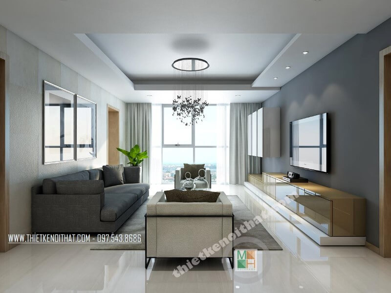 Thiết kế nội thất phòng khách đẹp là xu hướng chung cho các căn hộ chung cư hiện nay