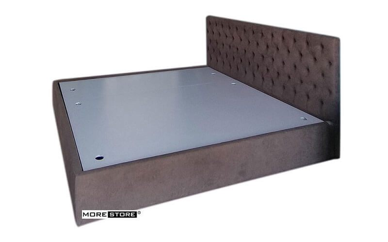 Giường ngủ bọc nỉ nhung màu tím cao cấp với đầu giường được trần nút đẹp sẽ là điểm nhấn nổi bật cho phòng ngủ của bạn-MHG 00021