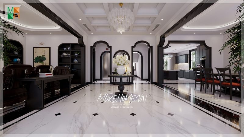 Ngây ngất trước không gian sống đẹp sang trọng được thiết kế mang phong cách Indochine của Morehome