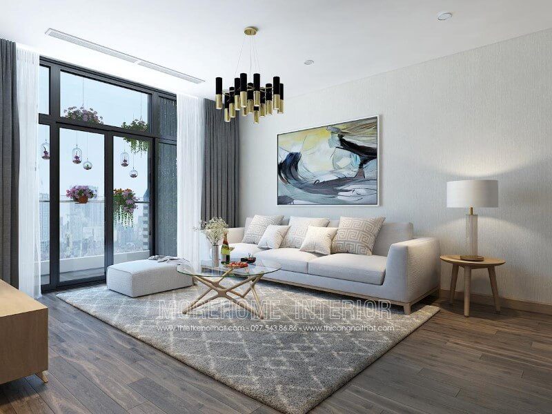 Mẫu sofa bọc nỉ hiện đại đẹp, hiện đại cho phòng khách