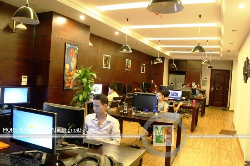 Thiết kế này thích hợp với không gian nội thất văn phòng nhỏ hẹp